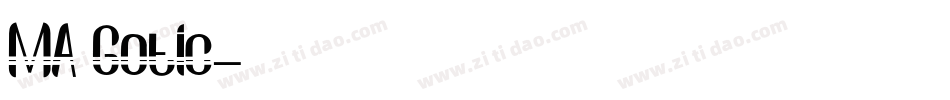 MA Gotic字体转换